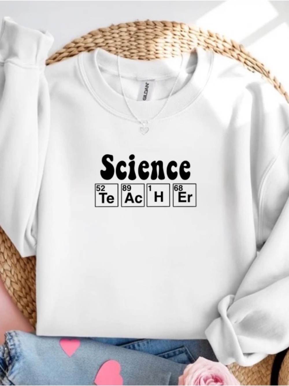 Science Teacher Sweatshirt Periodic Table Crewneck Gift